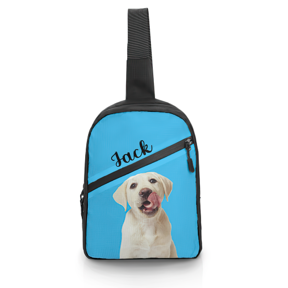 Custom Photo Functional Men Chest Bag Streetwear Bag Personalized Text Women Black Belt Bag Shoulder Crossbody Bag - 