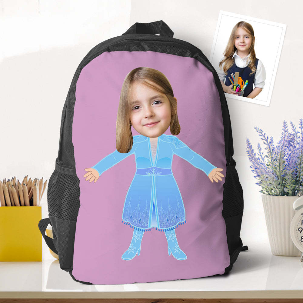 Customized Queen Elsa Bookbags Minime Backpacks Back To School Gifts For Kids Girls Gifts - 