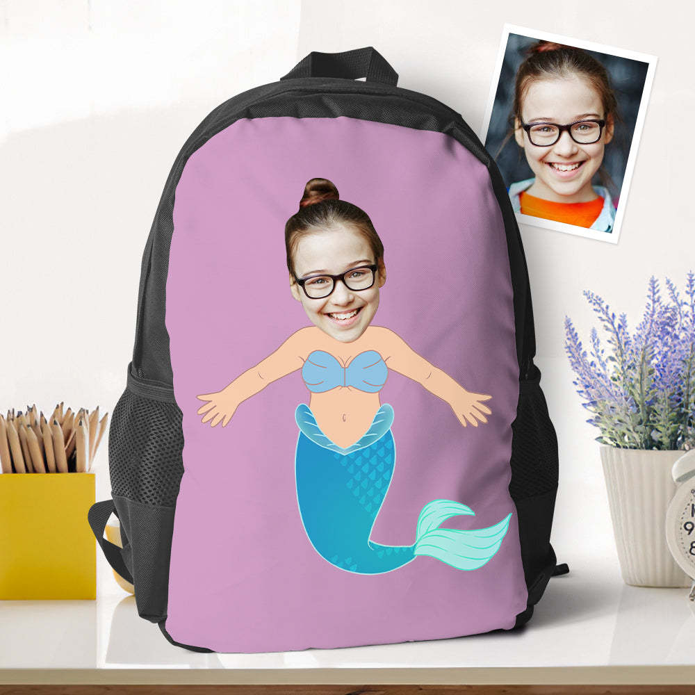 Personalized Minime Photo Backpack Back To School Gifts For Kids Boys Custom School Backpacks - 
