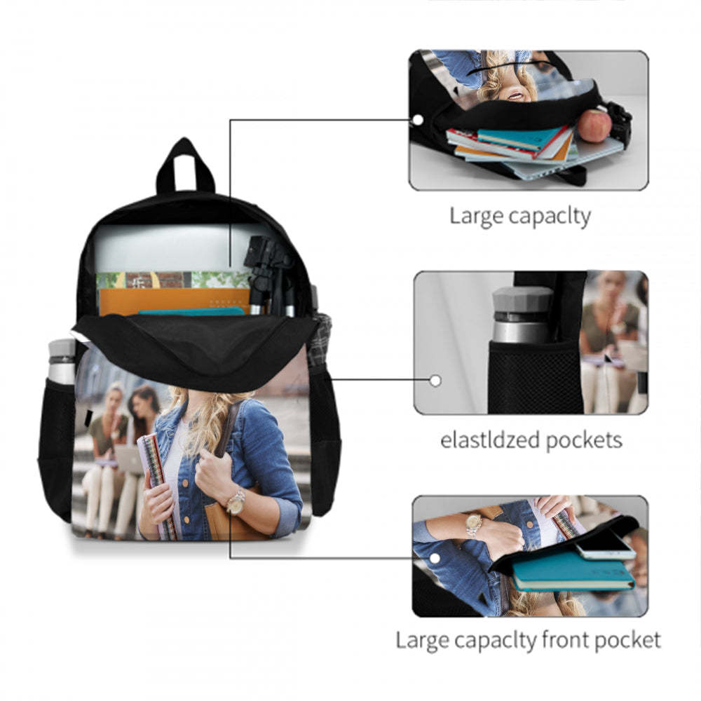 Back to School Personalized Backpacks Custom Photo Boys Backpack Kids School Bag - 