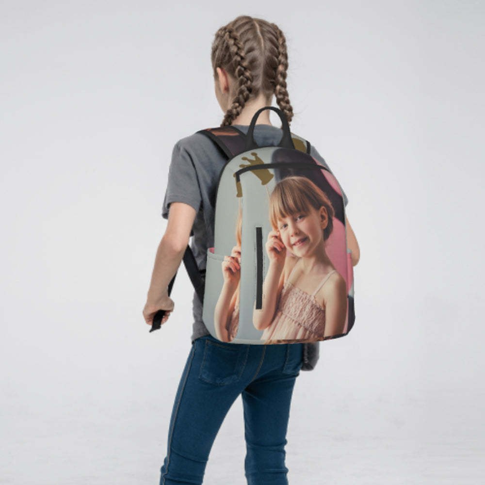 Custom Photo Backpacks Personalized Girls Backpack Kids School Bag - 