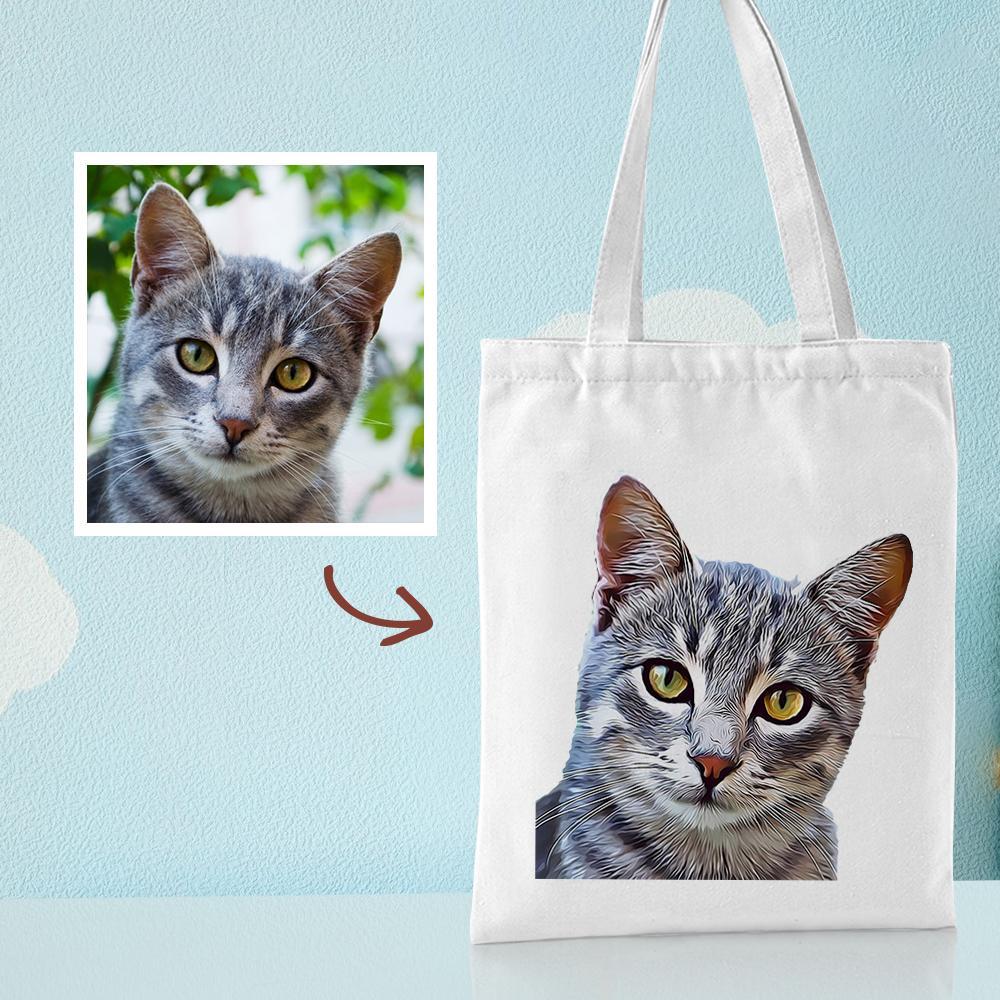 Gift for Mom Personalized Canvas Bags Custom Your Own Canvas Tote Bag Printed Bag - 