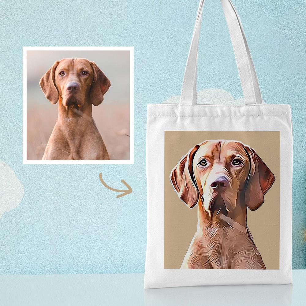 Gift for Mom Personalized Canvas Bags Custom Your Own Canvas Tote Bag Printed Bag - 