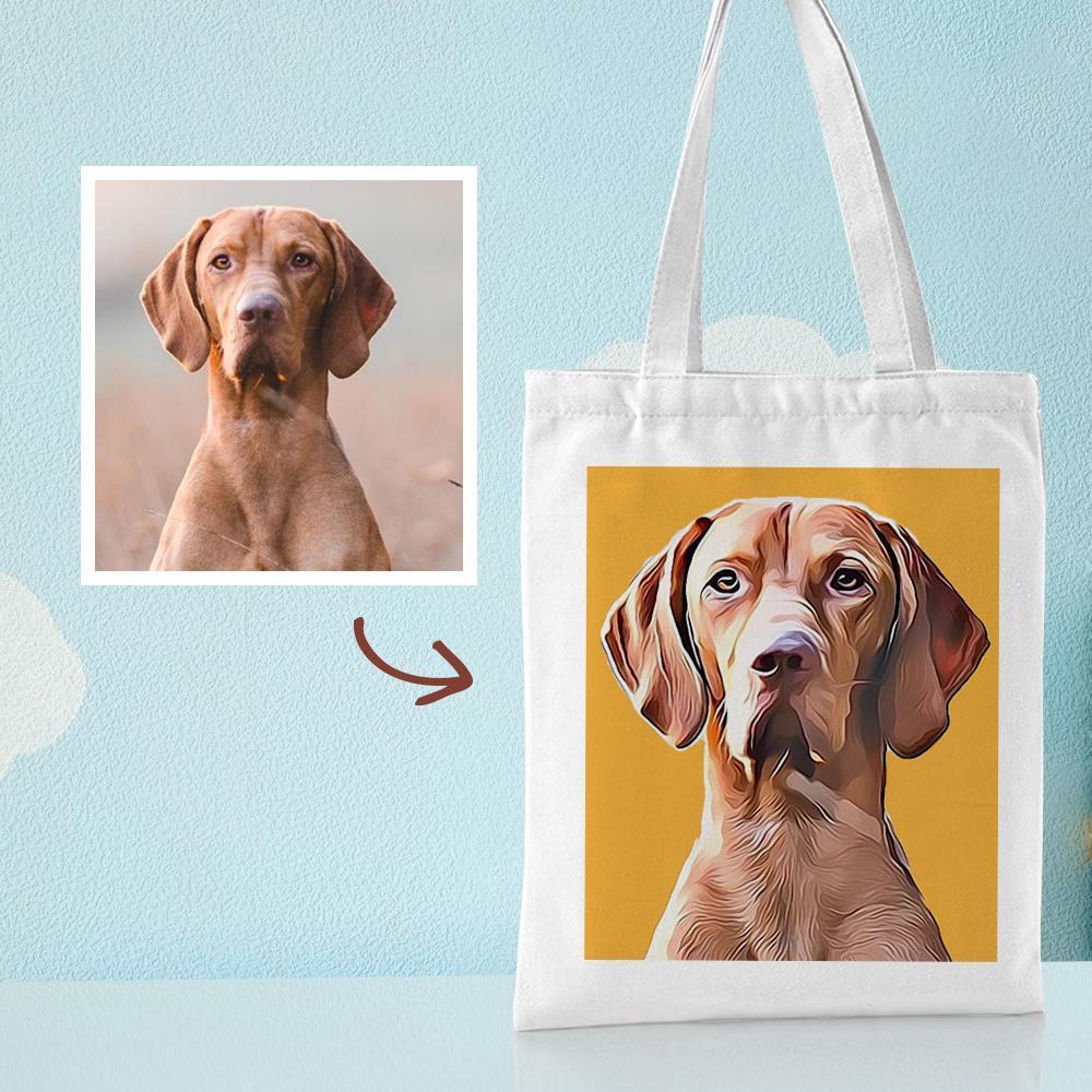 Gift for Mom Personalized Canvas Bags Custom Your Own Canvas Tote Bag Printed Bag - 