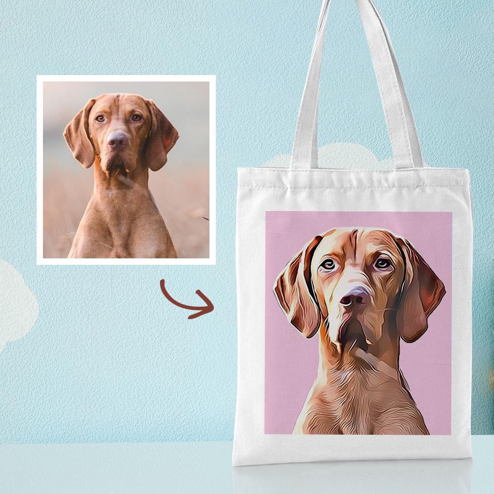 Gift for Mom Personalized Canvas Bags Custom Your Own Canvas Tote Bag Printed Bag - 
