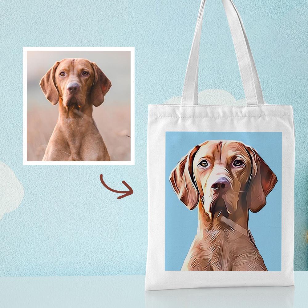 Gift for Mom Personalized Canvas Bags Custom Your Own Canvas Tote Bag Printed Bag - 