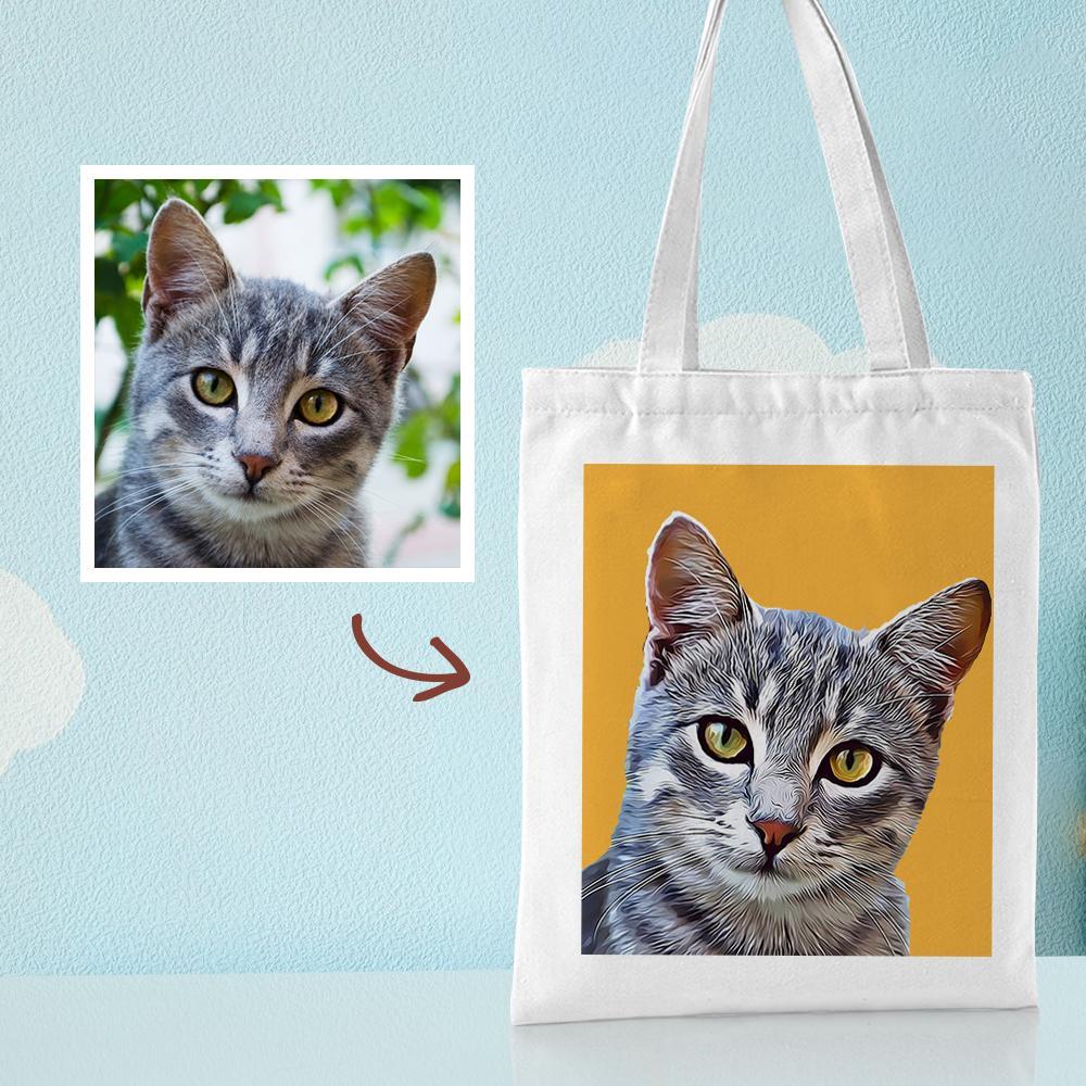 Gift for Mom Personalized Canvas Bags Custom Your Own Canvas Tote Bag Printed Bag - 