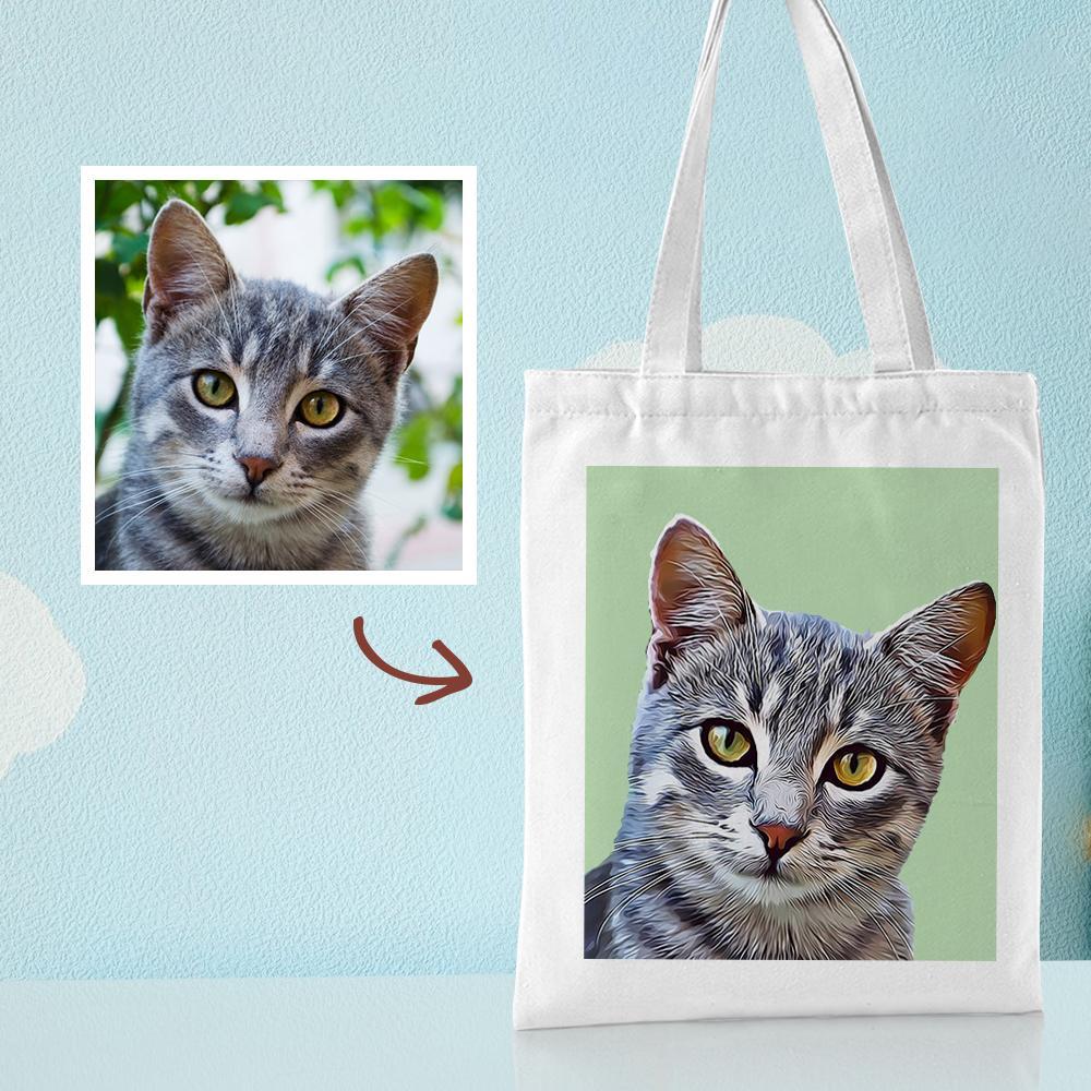 Gift for Mom Personalized Canvas Bags Custom Your Own Canvas Tote Bag Printed Bag - 