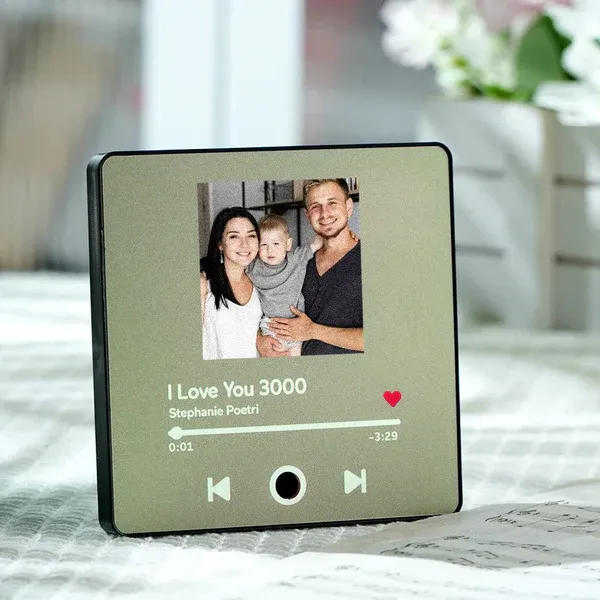 Custom Music Album Fridge Magnet Personalized Music Fridge Magnet Can Play Songs With Adjust Volume Christmas Gifts - 