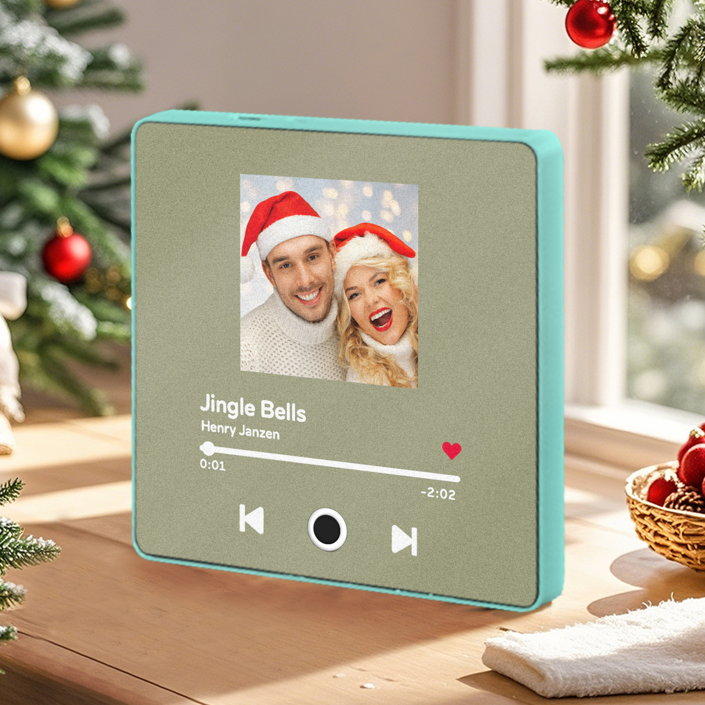 Personalized Music Fridge Magnet Customized Album Fridge Magnet Can Play Songs Christmas Gift - 