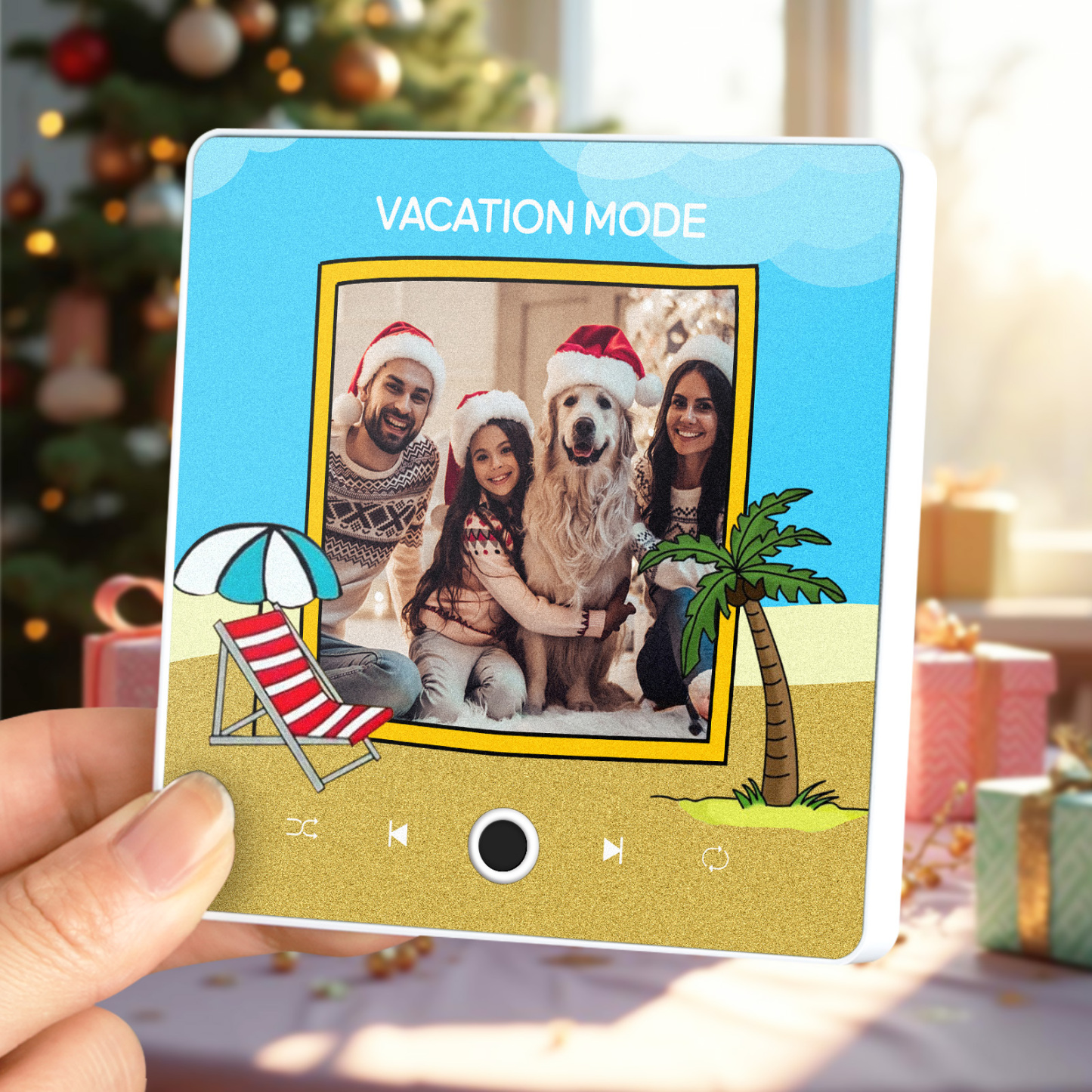 Personalized Music Fridge Magnet Christmas Gifts Family Gifts Custom Music Magnets Can Play Songs - 