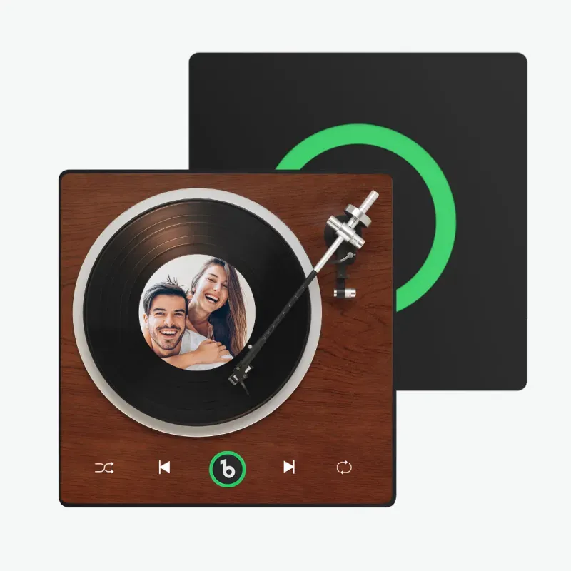 Valentine's Day Gifts Upgrade Custom Music Fridge Magnet Colorful Frame Album Fridge Magnet Can Play Songs Gift for Couple - 