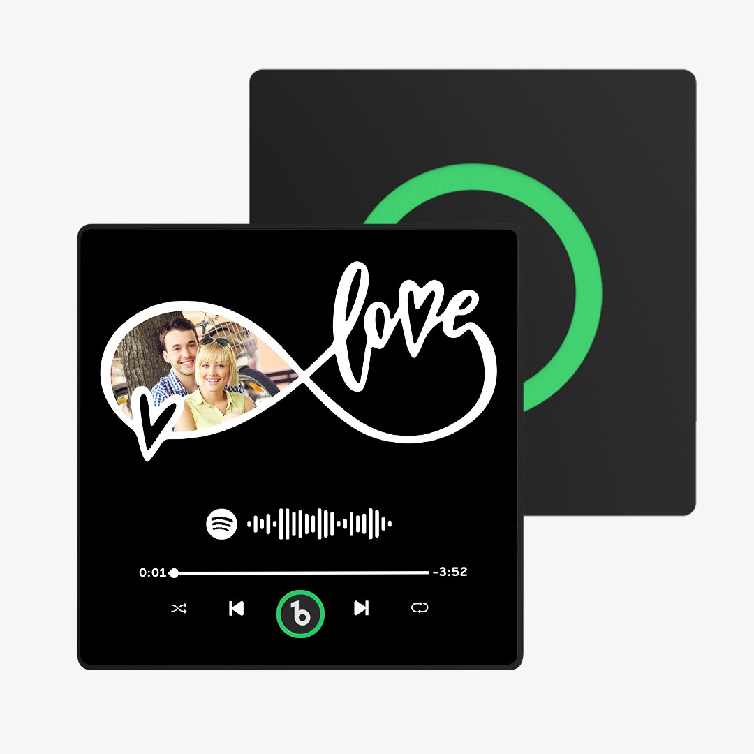 Custom Couple Photo Fridge Magnets Personalized First Dance Song Magnets Can Play Music Customizable Picture Fridge Magnets Anniversary Home Decor for Wife Husband Valentine's Day Gifts - 