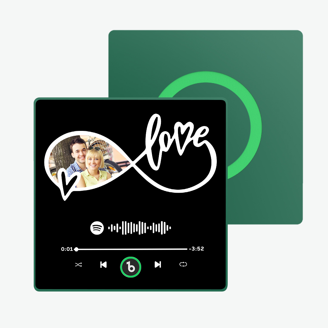 Custom Couple Photo Fridge Magnets Personalized First Dance Song Magnets Can Play Music Customizable Picture Fridge Magnets Anniversary Home Decor for Wife Husband Valentine's Day Gifts - 