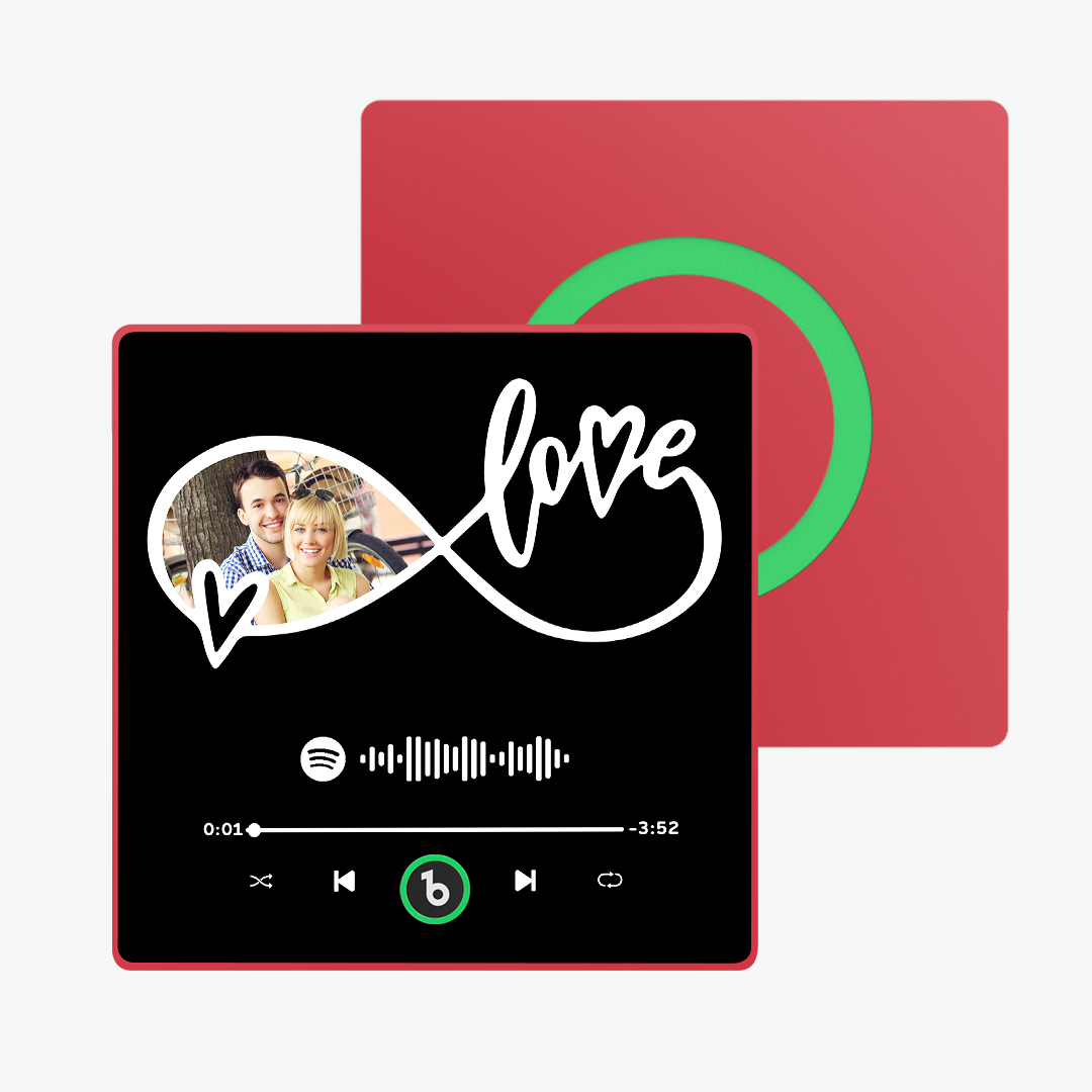 Custom Couple Photo Fridge Magnets Personalized First Dance Song Magnets Can Play Music Customizable Picture Fridge Magnets Anniversary Home Decor for Wife Husband Valentine's Day Gifts - 