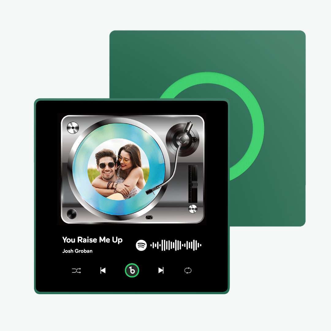 Custom Couple Photo Fridge Magnets Personalized First Dance Song Magnets Can Play Music Customizable Picture Fridge Magnets Anniversary Home Decor for Wife Husband Valentine's Day Gifts - 