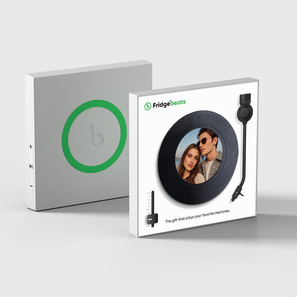 Custom Music Fridge Magnet with Photo Supports NFC Functionality Gifts for Couple - 