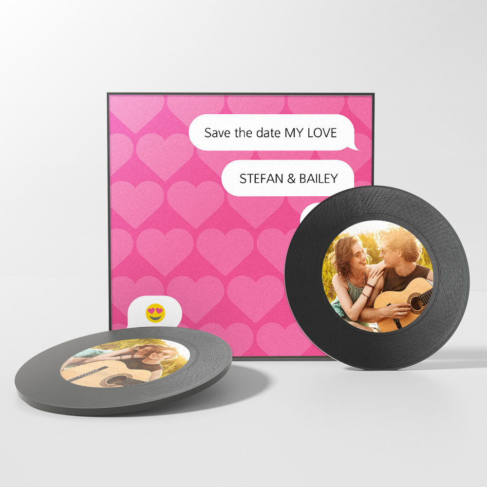 Custom Music And Photo Fridge Magnet Personalized Fridge Magnet Funny Gift for Couple - 