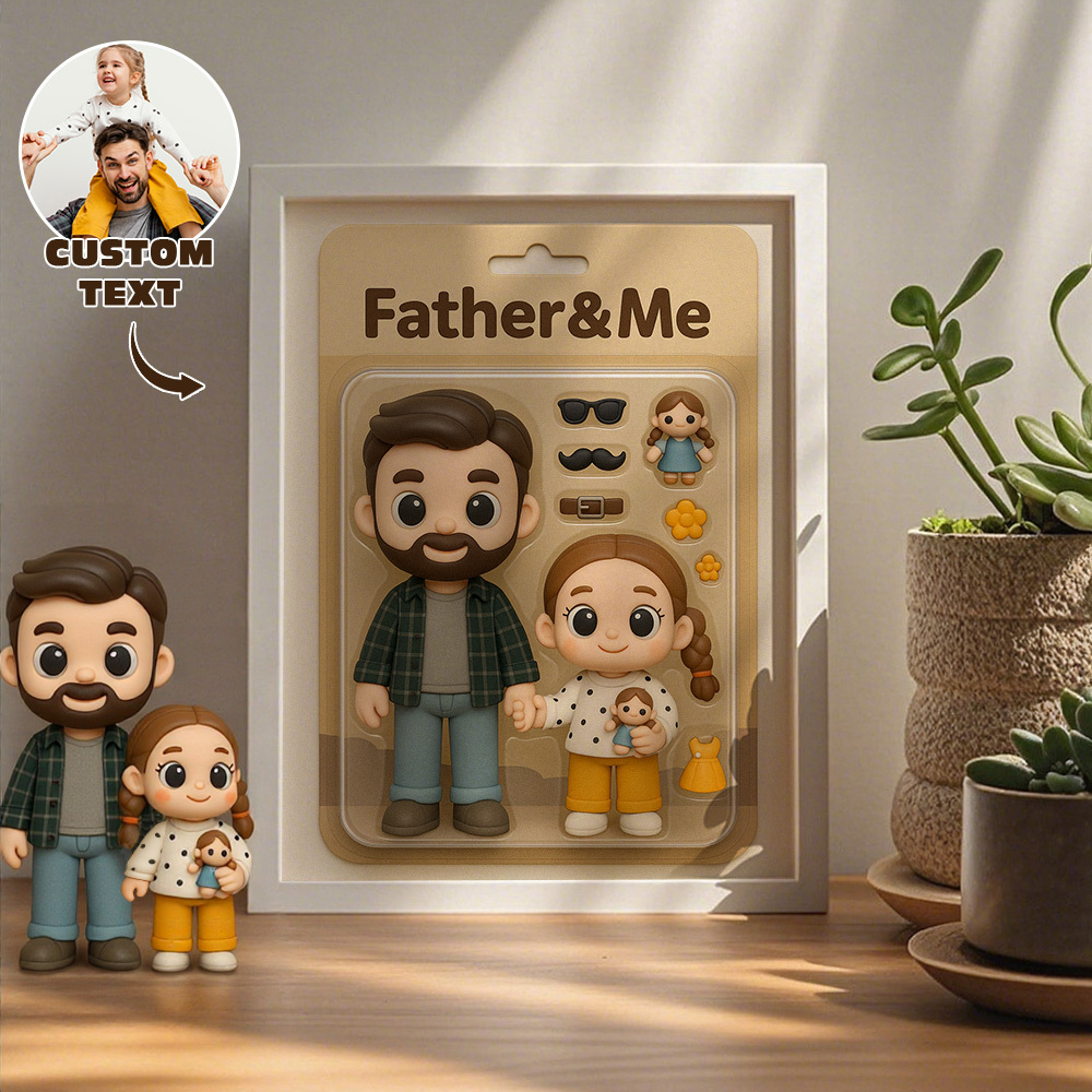 Custom Action Figure Portraits | Personalized Toy Box Art | Custom Photo Frame Decorations - 