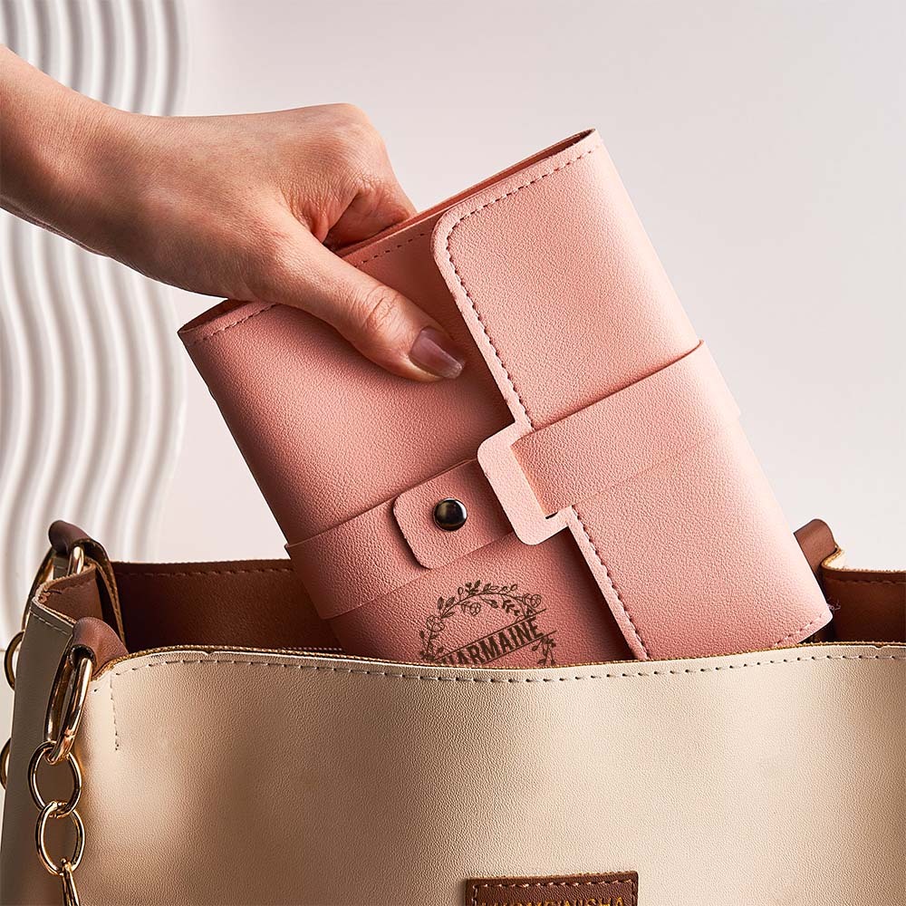 Custom Engraved Earring Storage Bag Multifunctional Personalized Travel Jewelry Organizer Gift for Her - 