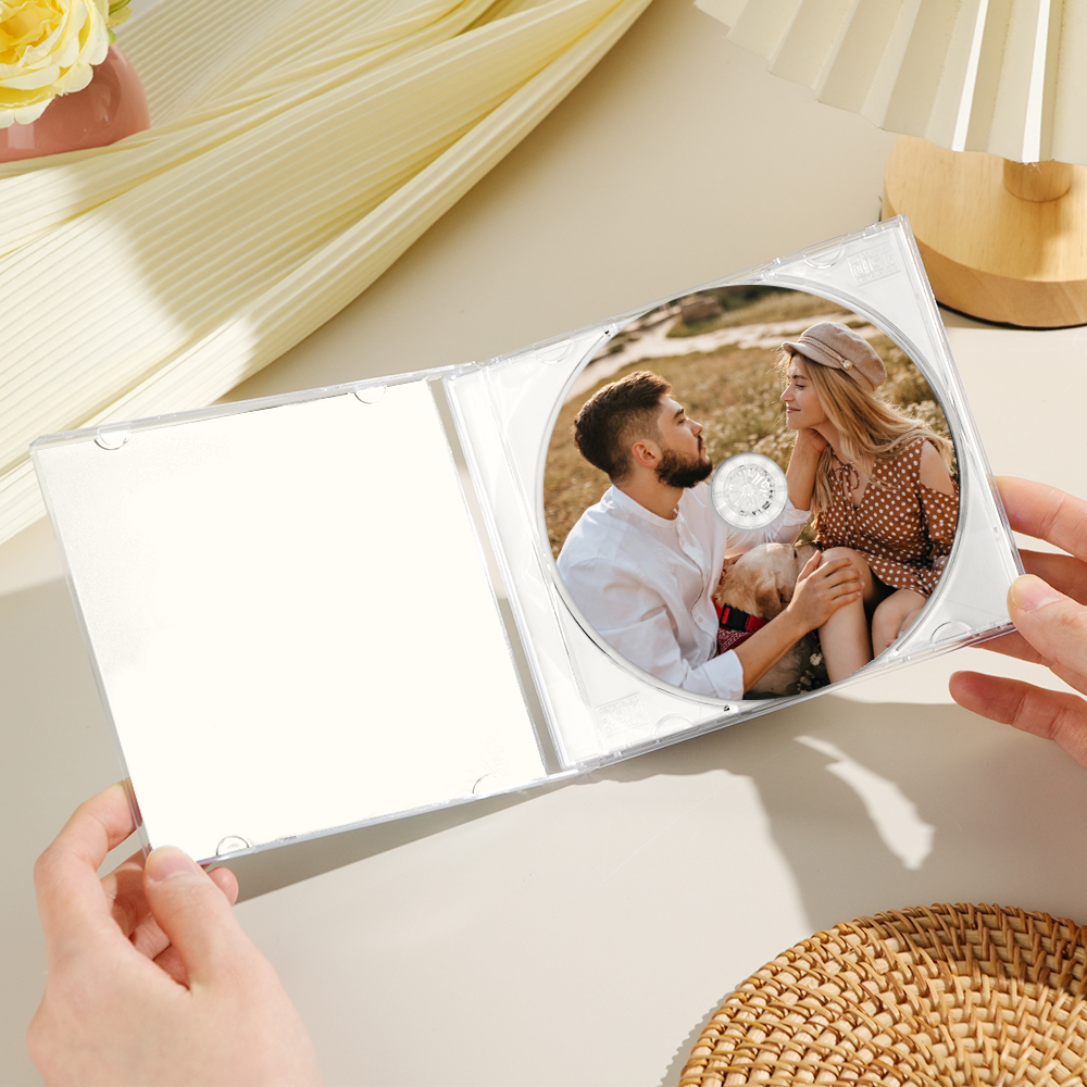 Custom CD & Jewel Case With 3 Photos Custom Your Own CD Mixtape 5/10/16 Songs Personalized Custom CD Album - 