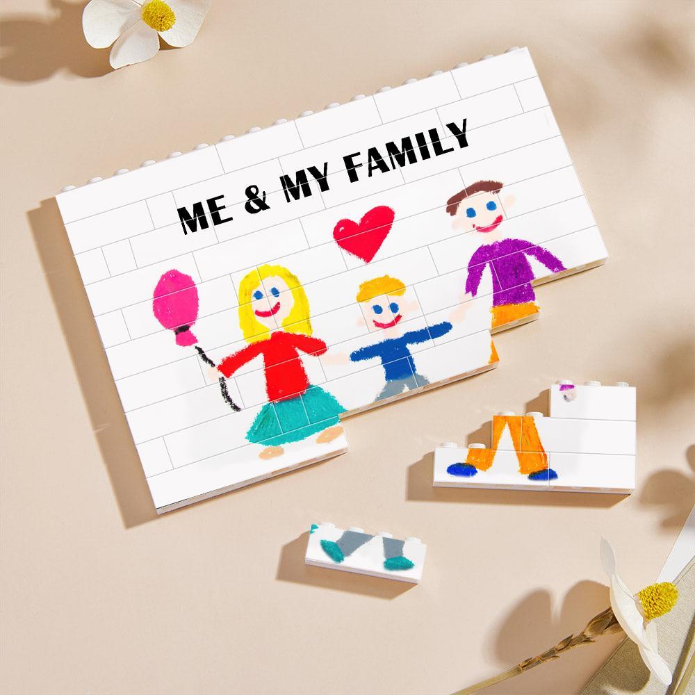 Custom Photo Building Blocks For Kids Graffiti Style Upload Your Kids Graffiti Perfect Gift For Kids - MyCustomBrickheadz