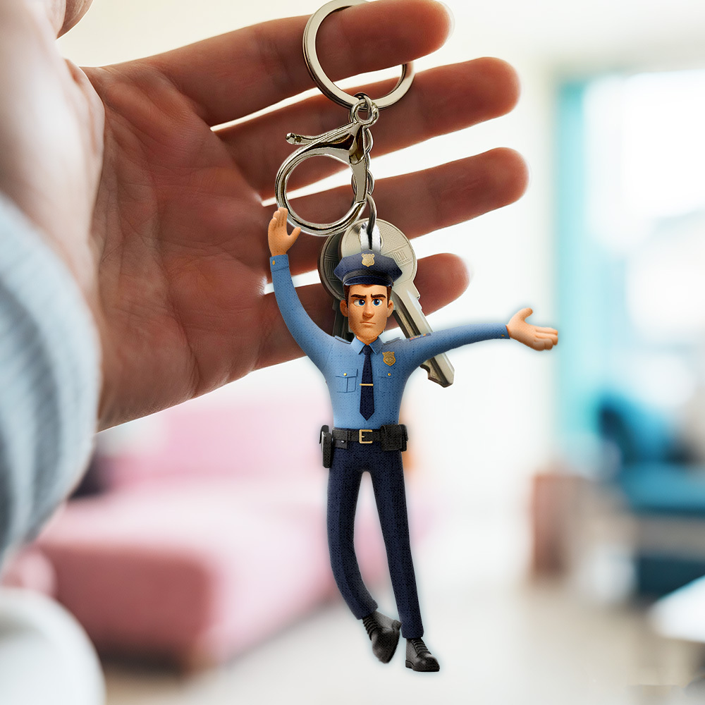 Custom Cartoon Face Twistable Keychain/Bag Charm Personalized Doll Keychain Custom Head-Only Mini Me Hilarious Character for Daily Carry - 