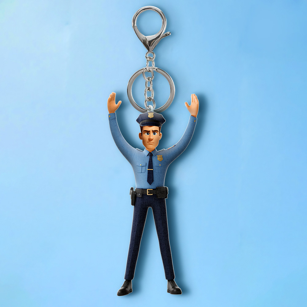 Custom Cartoon Face Twistable Keychain/Bag Charm Personalized Doll Keychain Custom Head-Only Mini Me Hilarious Character for Daily Carry - 