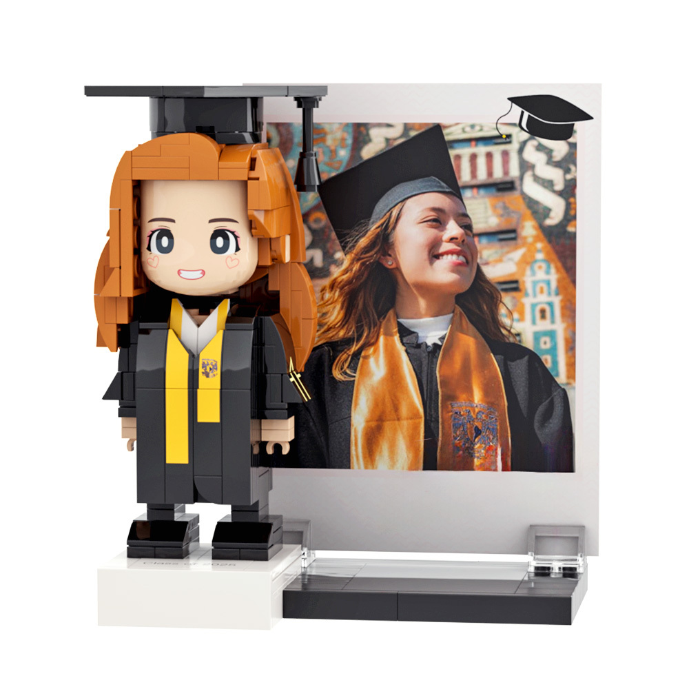Graduation Gift Custom Brick Figure Full Body Customizable 1 Person - 