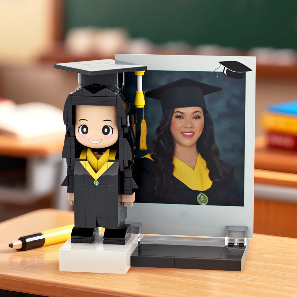 Graduation Gift Custom Brick Figure Full Body Customizable 1 Person - 