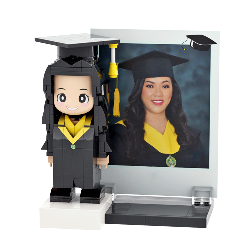 Graduation Gift Custom Brick Figure Full Body Customizable 1 Person - 