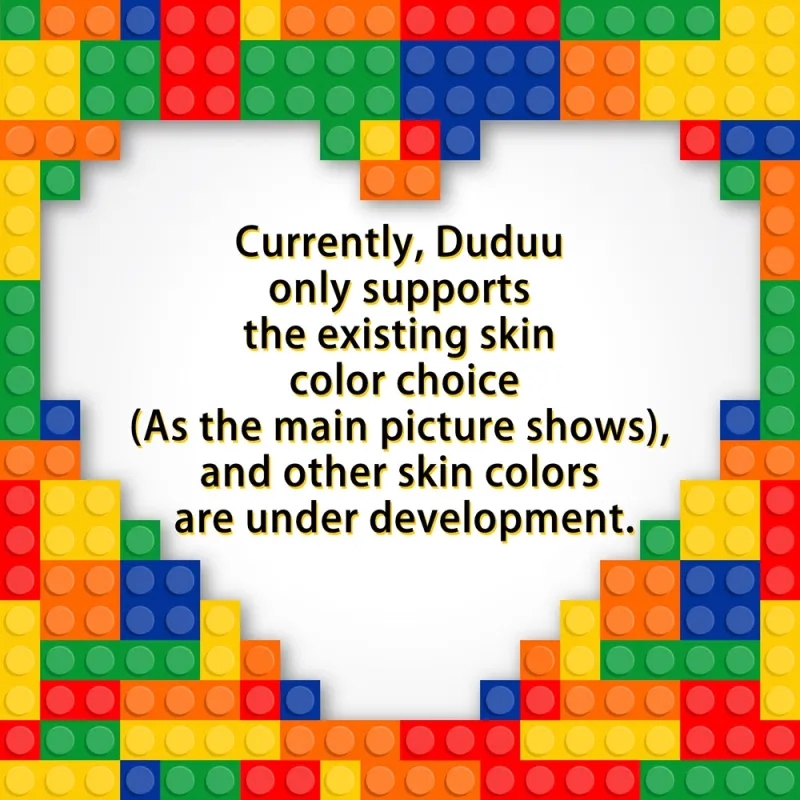 Customizable Fully Body 2 People Custom Brick Figures with Gift Box - 