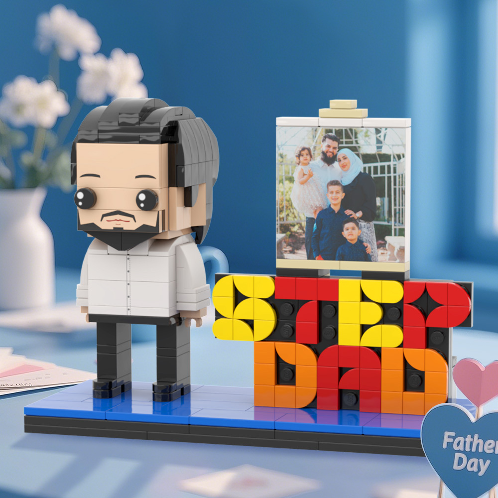 Gift for Dad Custom Brick Figures Perfect Gift Happy Father's Day - 