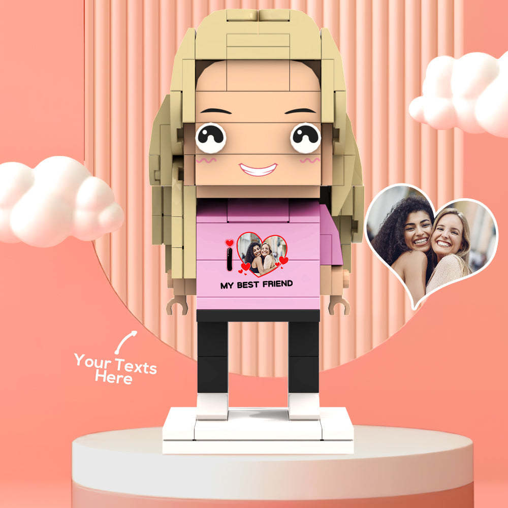 Valentine's Day Gifts Custom Brick Figures Personlized Poto & Text Brick Figures My Best XXX Brick Figures - MyCustomBrickheadz