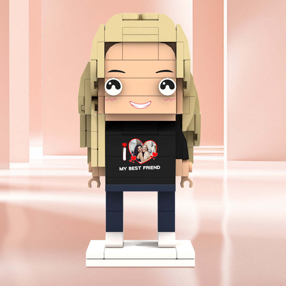 Valentine's Day Gifts Custom Brick Figures Personlized Poto & Text Brick Figures My Best XXX Brick Figures - MyCustomBrickheadz