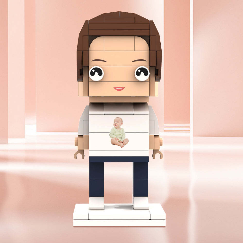 Custom Brick Figures Personlized Photo Brick Figures Gifts for Her - MyCustomBrickheadz