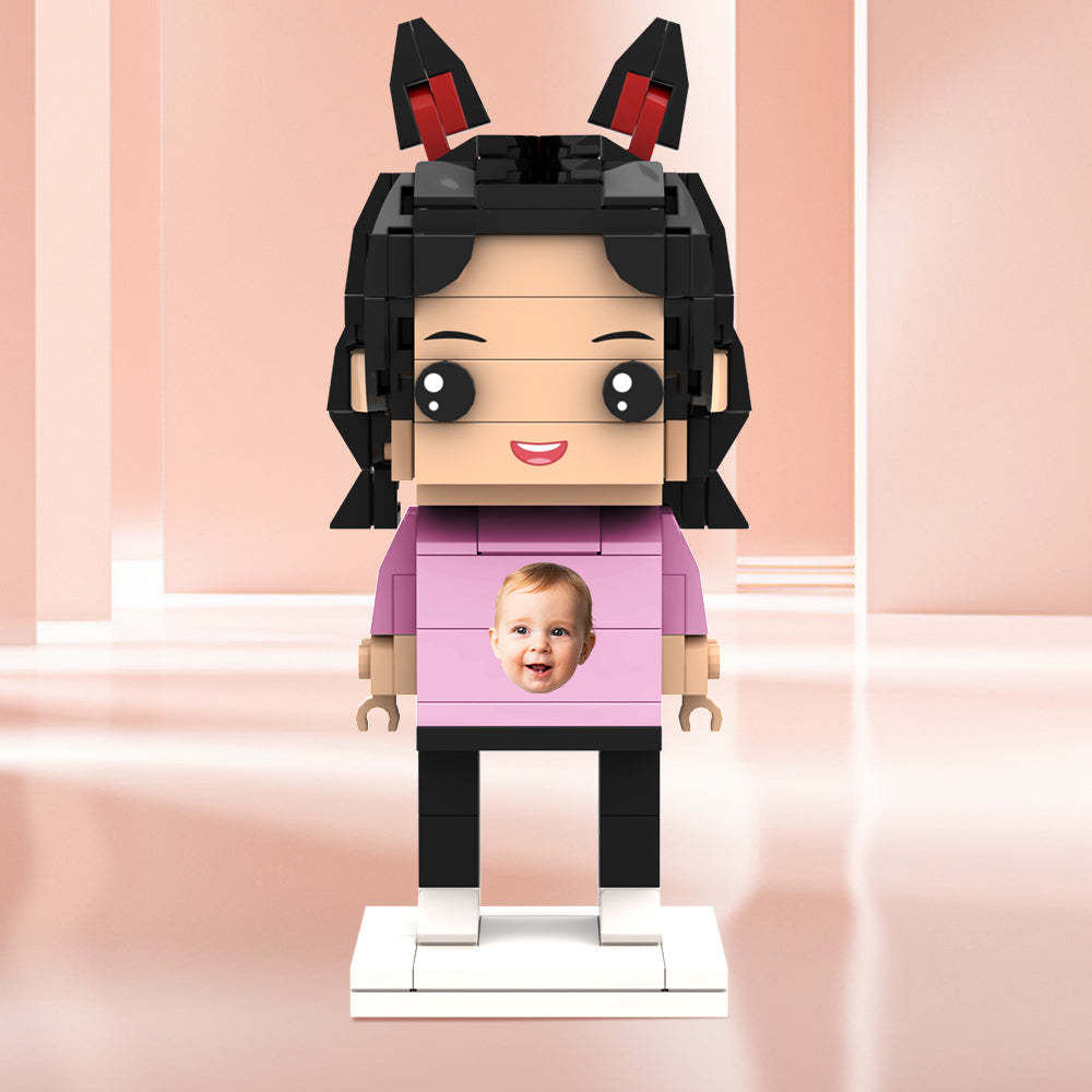 Valentine's Day Gifts Custom Brick Figures Personlized Face Brick Figures - MyCustomBrickheadz