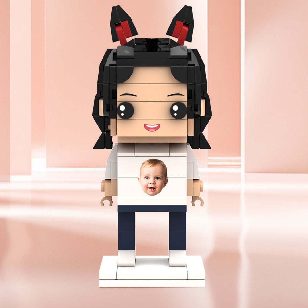 Valentine's Day Gifts Custom Brick Figures Personlized Face Brick Figures - MyCustomBrickheadz