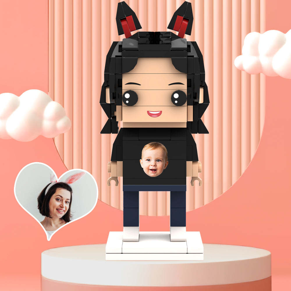 Valentine's Day Gifts Custom Brick Figures Personlized Face Brick Figures - MyCustomBrickheadz