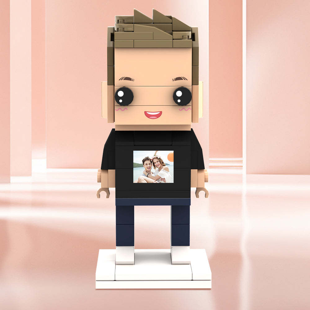 Valentine's Day Gifts Custom Brick Figures Personlized Photo on Brick Figures - MyCustomBrickheadz
