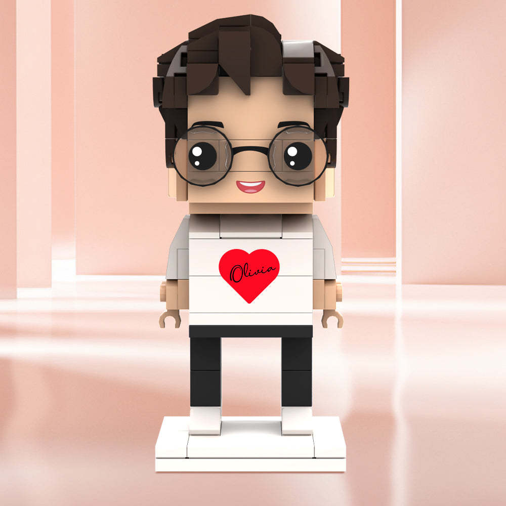 Valentine's Day Gifts Custom Brick Figures Personlized Name Brick Figures - MyCustomBrickheadz