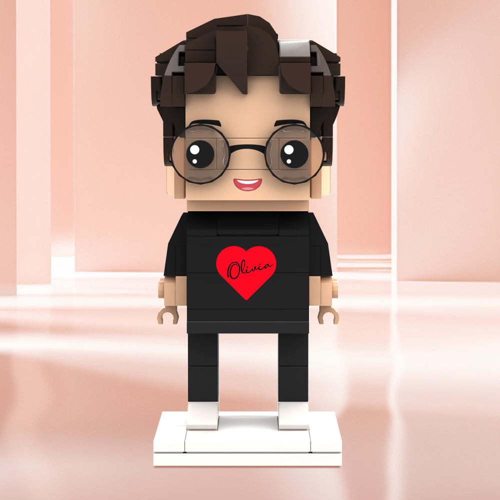 Valentine's Day Gifts Custom Brick Figures Personlized Name Brick Figures - MyCustomBrickheadz