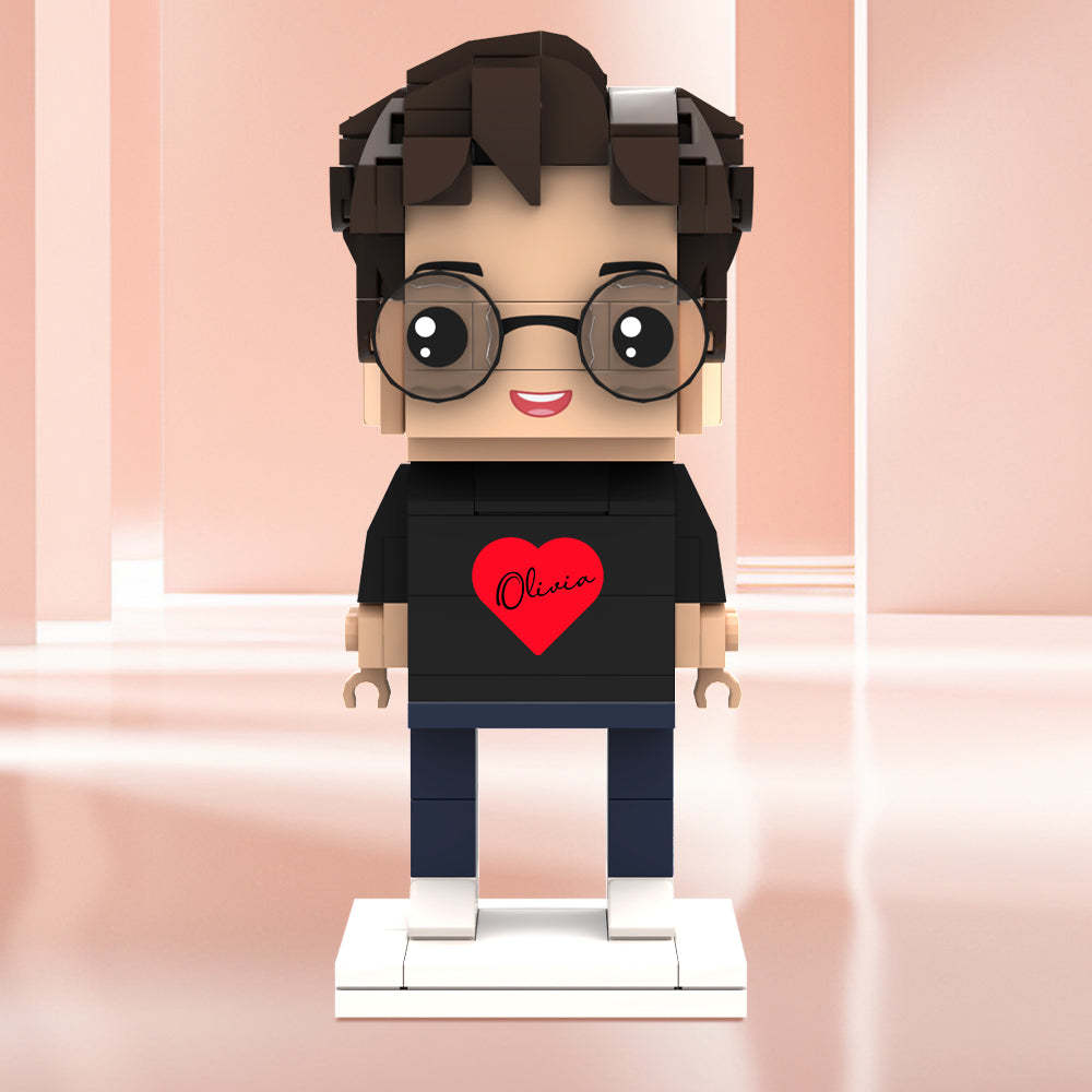 Valentine's Day Gifts Custom Brick Figures Personlized Name Brick Figures - MyCustomBrickheadz