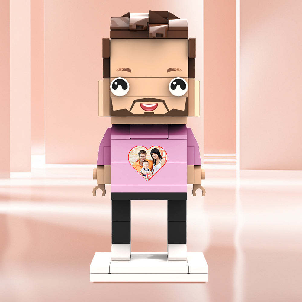 Valentine's Day Gifts Custom Brick Figures Personlized Picture Brick Figures - MyCustomBrickheadz