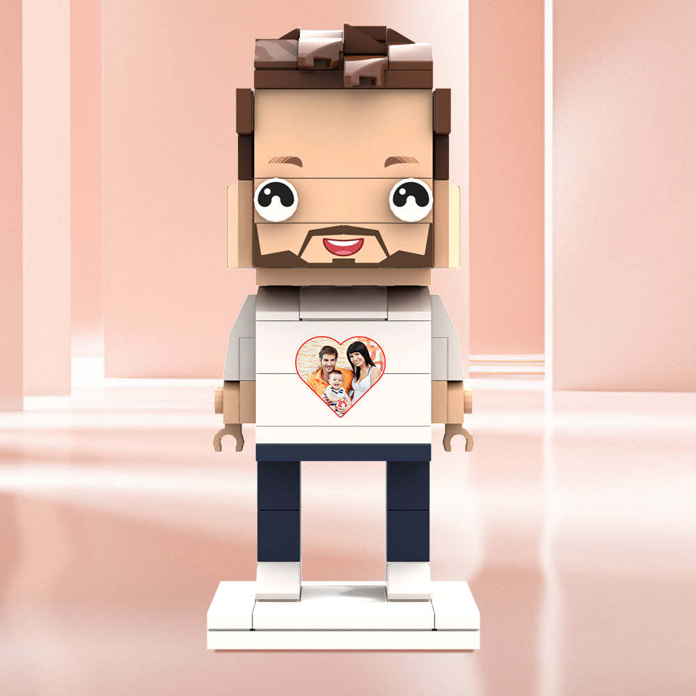 Valentine's Day Gifts Custom Brick Figures Personlized Picture Brick Figures - MyCustomBrickheadz