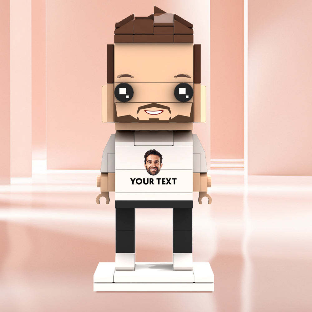 Valentine's Day Gifts Custom Brick Figures Personlized Face & Text Brick Figures - MyCustomBrickheadz