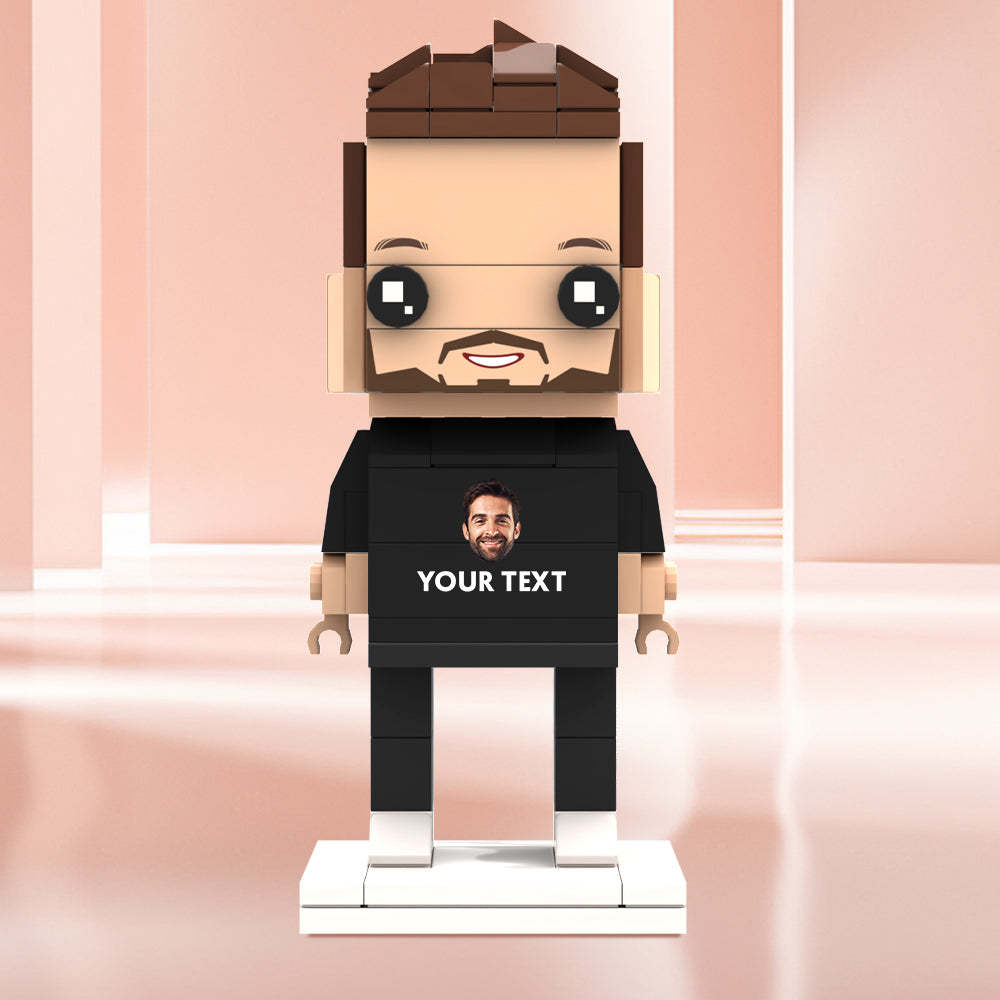 Valentine's Day Gifts Custom Brick Figures Personlized Face & Text Brick Figures - MyCustomBrickheadz