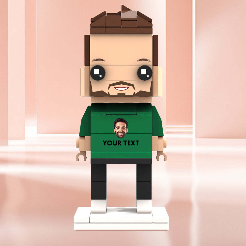 Valentine's Day Gifts Custom Brick Figures Personlized Face & Text Brick Figures - MyCustomBrickheadz