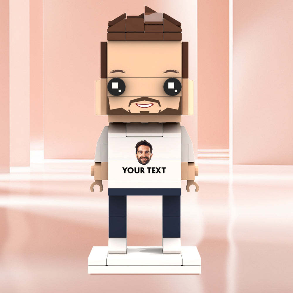 Valentine's Day Gifts Custom Brick Figures Personlized Face & Text Brick Figures - MyCustomBrickheadz