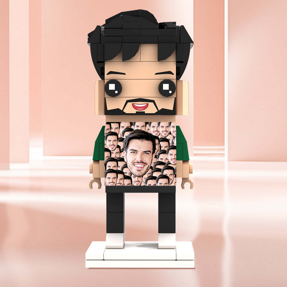 Valentine's Day Gifts Custom Brick Figures Personlized Mash Face Brick Figures - MyCustomBrickheadz